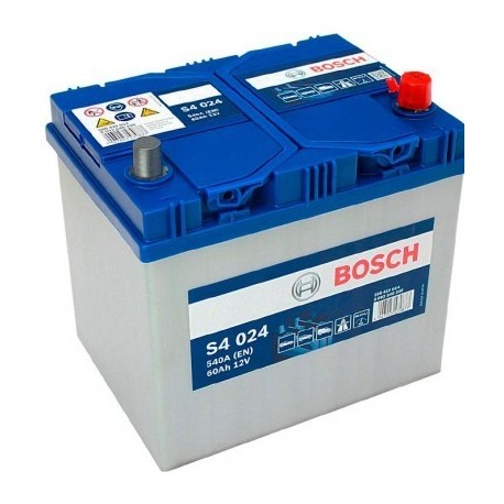 Аккумулятор залитый 6СТ-60АзЕ Bosch S4 Silver Asia (540А) (R+)