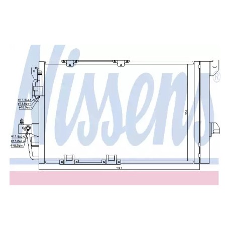 Радіатор кондиціонера NISSENS 94650