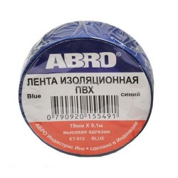 Ізоляційна стрічка ABRO ET - 912 BLUE