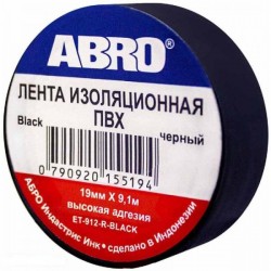 Изолента ABRO ET-912 BLACK