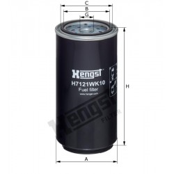 Фильтр топливный Hengst H7121WK10