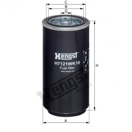 Фильтр топливный Hengst H7121WK10