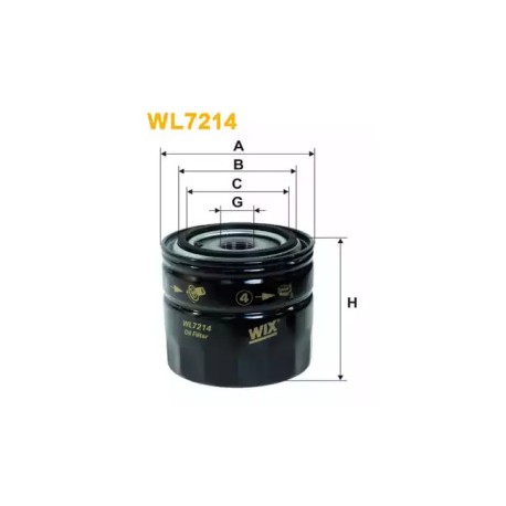 Элемент фильтрующий масла WL7214 WIX