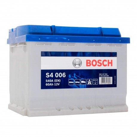 Аккумулятор залитый 6СТ-60АзЕ Bosch S4 Silver (540А) (Д+)