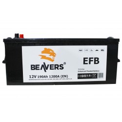 Аккумулятор залитый 6СТ-190 BEAVERS EFB (120А) (L+)