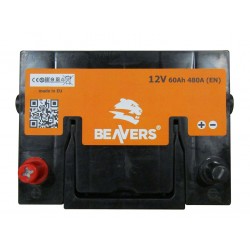 Аккумулятор залитый 6СТ-60 (L+) BEAVERS ASIA (480А) 00091209