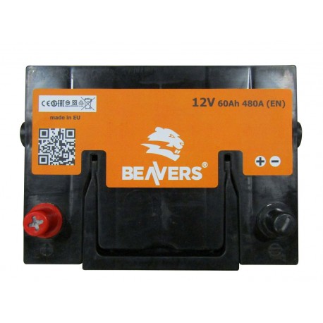 Аккумулятор залитый 6СТ-60 (L+) BEAVERS ASIA 