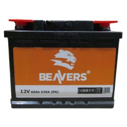 Аккумулятор залитый 6СТ-60 (R+) BEAVERS (520A) 00899842