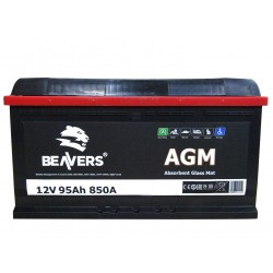 Аккумулятор залитый 6СТ-95 (R+) BEAVERS AGM (850А)