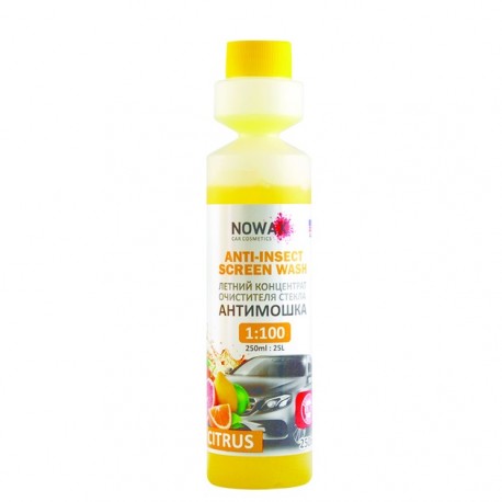 Омивач літній NOWAX Anti-Insect Screen Wash цитрус NX25025 250мл