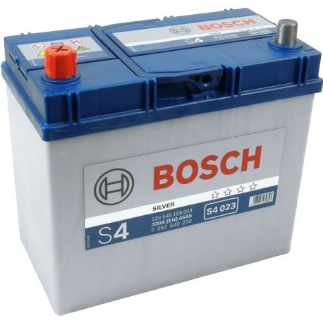 Аккумулятор залитый 6СТ-45АзЕ Bosch S4 Silver Asia (330А) (L+)