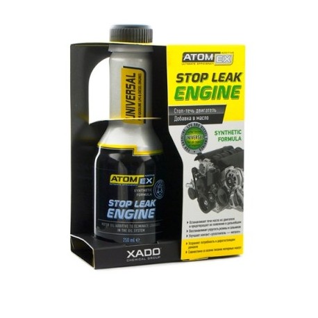 Stop Leak Engine - стоп-течь двигателя, добавка в масло AtomEx