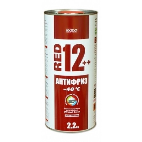 XADO Антифриз для двигателя Antifreeze Red 12++ -40⁰С 2,2кг