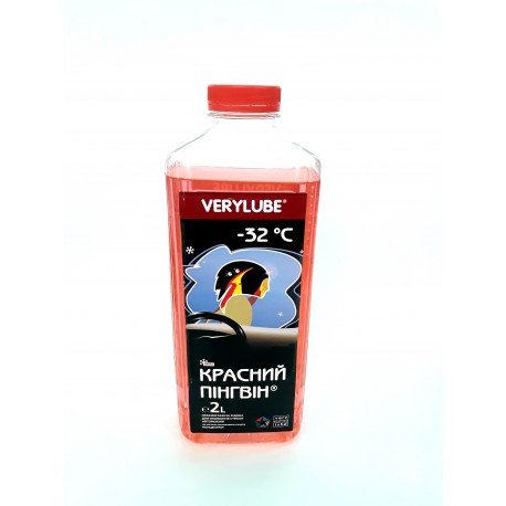 Жидкость для омывания стекол автомобиля "Красный пингвин" -32 ⁰С