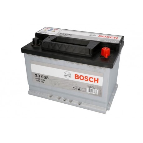 Аккумулятор залитый 6СТ-70АзЕ Bosch S3 Silver (640А) (R+)