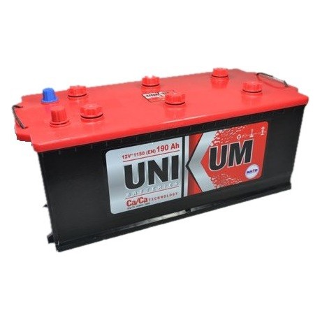 Аккумулятор залитый 6СТ-190тип4 (плоский конус)UNIKUM (R+)