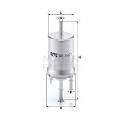 Фильтр топливный WK69/2 (пр-во MANN)