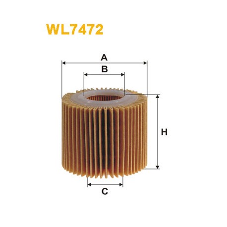 Фильтр масляный WIX WL7472