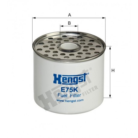 Сменный элемент топливного фильтра, набор уплотнений Hengst E75K D42 (602 390.0)
