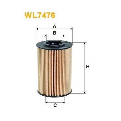 Фильтр масляный AUDI SEAT SKODA VOLKSWAGEN WL7476 (OE688) WIX