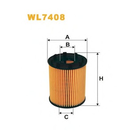 Фильтр масляный FIAT WL7408 (OE670) WIX
