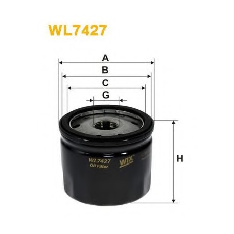 Фильтр масляный NISSAN WL7427 (OP643/4) WIX