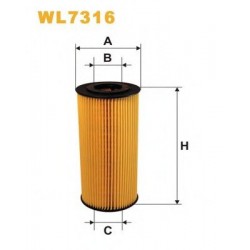 Элемент фильтрующий масла WL7316 (OE610A) WIX