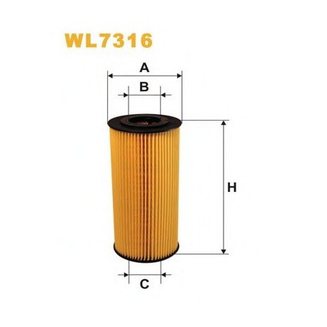 Элемент фильтрующий масла WL7316 (OE610A) WIX
