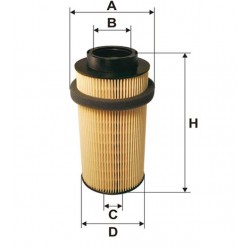 Фильтрующий элемент топливного фильтра DAF 75CF, 85CF 95038E (PE975) WIX
