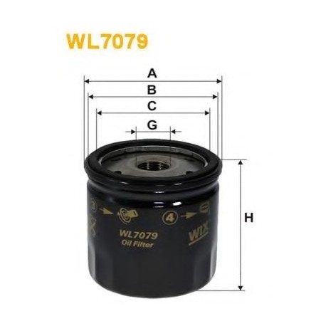 Фильтр масляный WL7079 (OP534) WIX