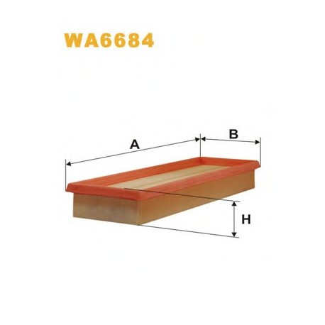 Фильтр воздушный RENAULT WA6684 (AP134/2) WIX