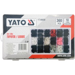 YT-06650 Набір кріплень для автосалонної обшивки TOYOTA/LEXUS, 360 шт YATO